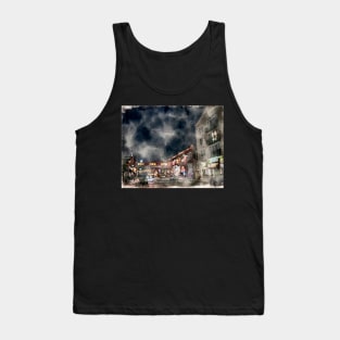 Cannery Row, Monterey Digital Watercolor 2021 Tank Top